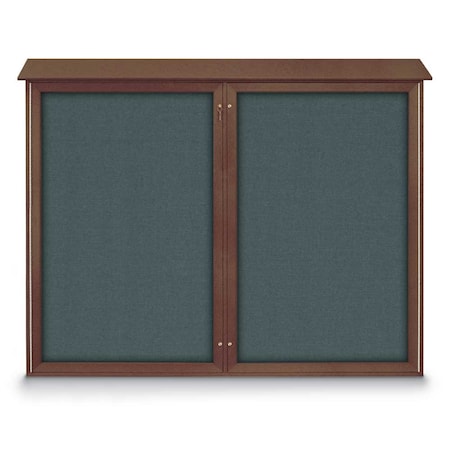 United Visual Products Single Door Enclosed Indoor Letterboard UV1124-BLACK-BLACK